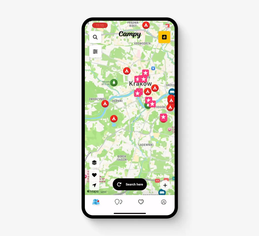 Campy route planner map showing a driving trip across northern Scotland
