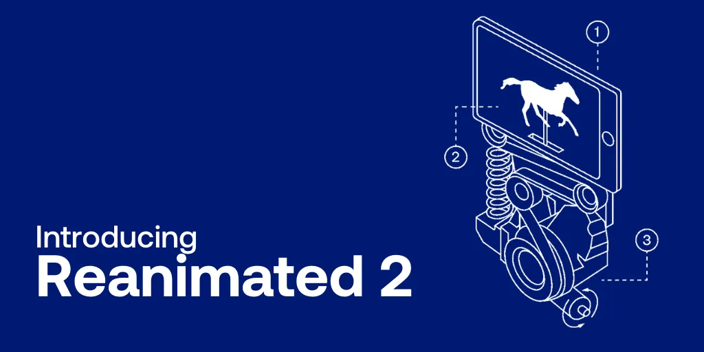 Introducing Reanimated 2 cover with a horse on a phone-powered mechanical device